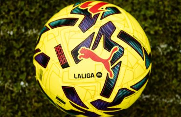 Amarillo eléctrico y guiño a los deportes de motor, así es el balón de invierno de LaLiga
