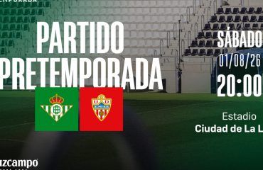 El Betis confirma un amistoso ante el Almería y completa su calendario de partidos de pretemporada