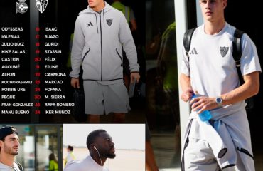 El Sevilla repite lista de 24 jugadores para el partido frente al Dépor
